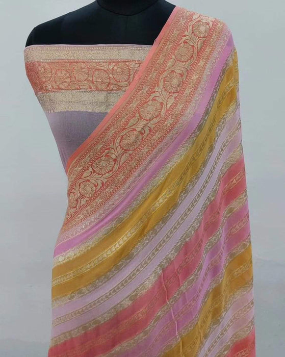 PURE BANARASI KHADDI GEORGUTTE SAREE