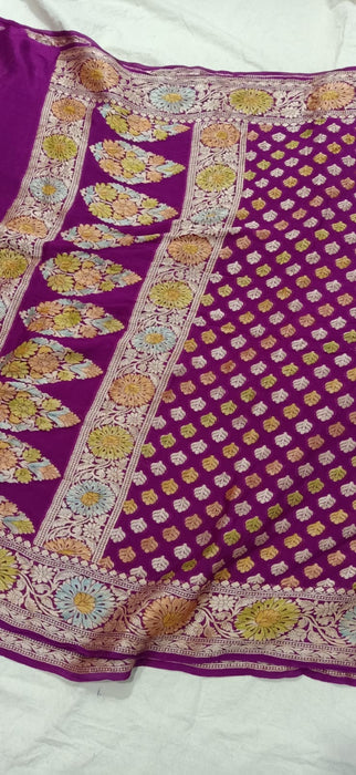 PURE BANARASI KHADDI CHIFFON