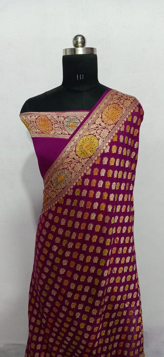 PURE BANARASI KHADDI CHIFFON