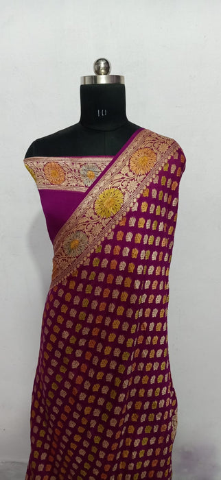 PURE BANARASI KHADDI CHIFFON