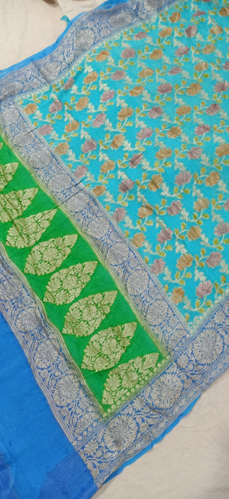 PURE BANARASI KHADDI CHIFFON