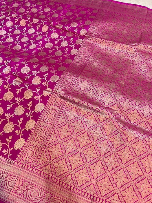 PURE BANARASI HANDLOOM KATAN  SILK SAREE