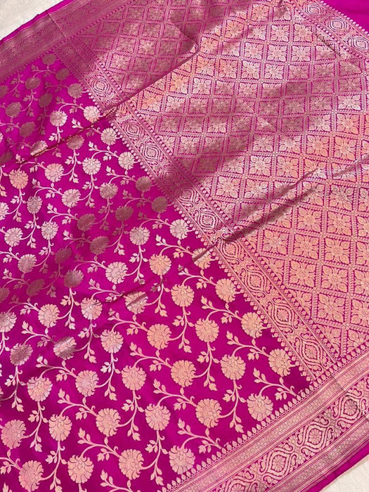 PURE BANARASI HANDLOOM KATAN  SILK SAREE