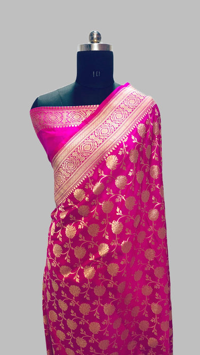 PURE BANARASI HANDLOOM KATAN  SILK SAREE