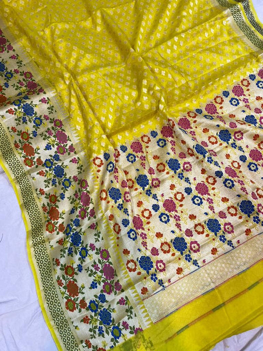 PURE BANARASI CHIFFON SAREE