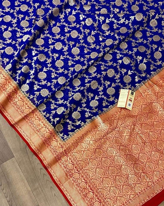 Pure banarasi handloom khaddi georgette silk saree