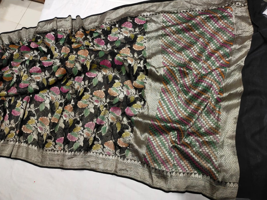 PURE HANDLOOM BANARASI GEORGUTTE SAREE