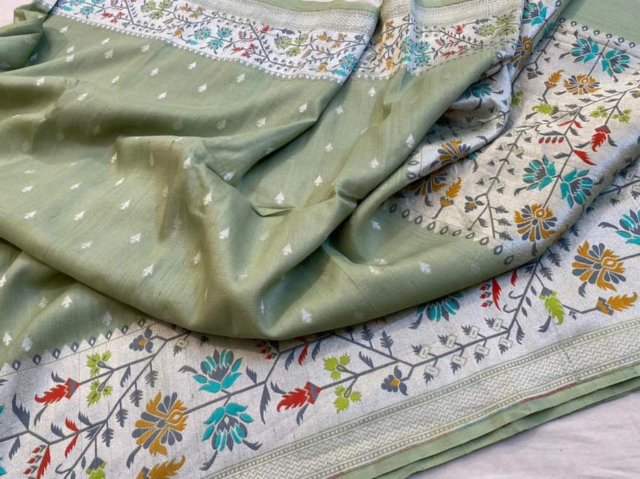 PURE HANDLOOM BANARASI TASSAR PAITHNI SAREE