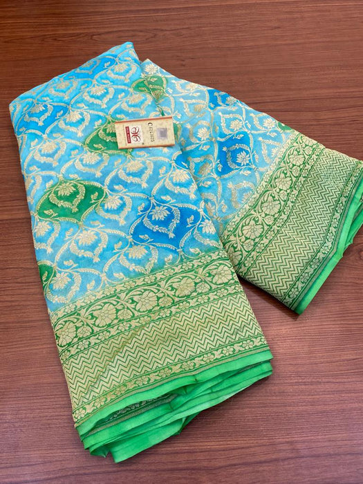 PURE HANDLOOM KHADDI GEORGUTTE SAREE