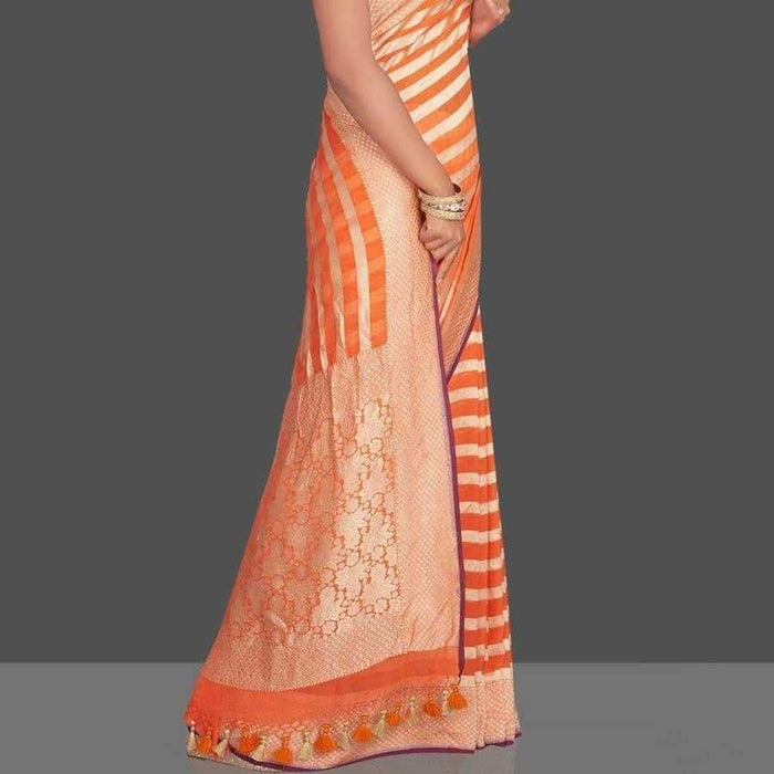 PURE BANARASI KHADDI GEORGUTTE SAREE