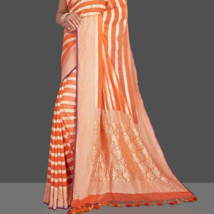 PURE BANARASI KHADDI GEORGUTTE SAREE