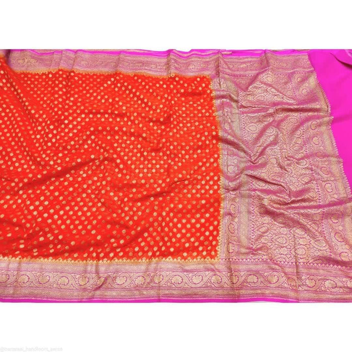 PURE KHADDI GEORGUTT BANARASI SAREE