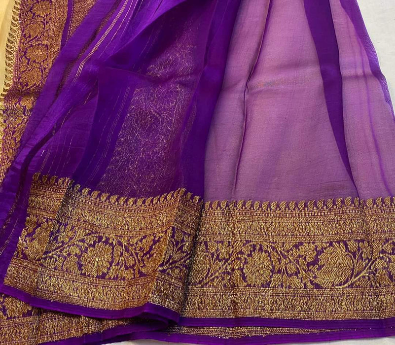 PURE HANDLOOM KORA ORGANZA SILK SAREE