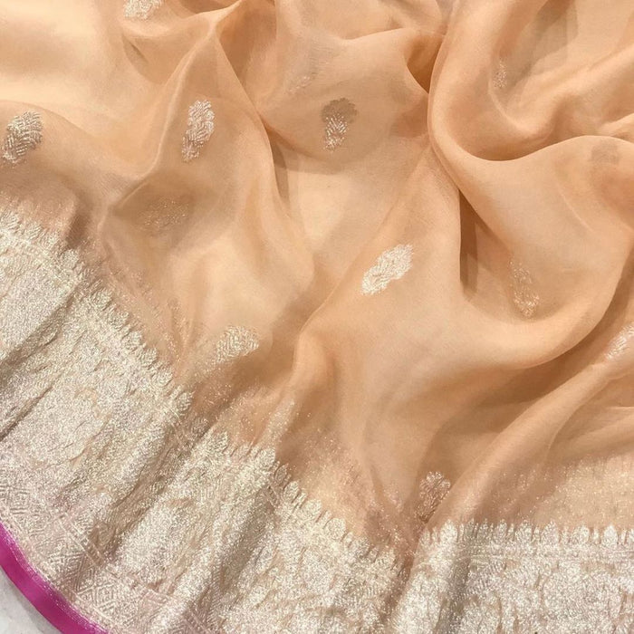 PURE HANDLOOM KHADDI GEORGUTE BANARASI SAREE