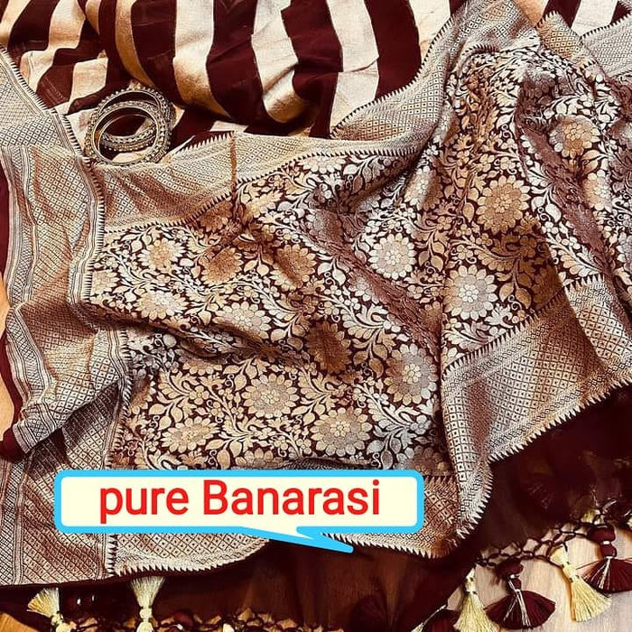 PURE HANDLOOM GEORGUTTE BANARASI SAREE