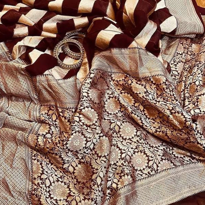 PURE HANDLOOM GEORGUTTE BANARASI SAREE