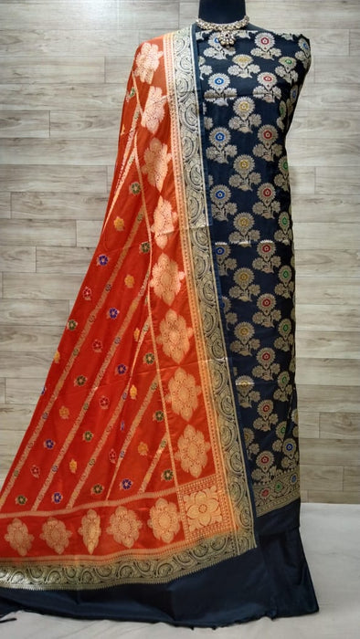 BANARASI SEMI KATAN SILK SUIT