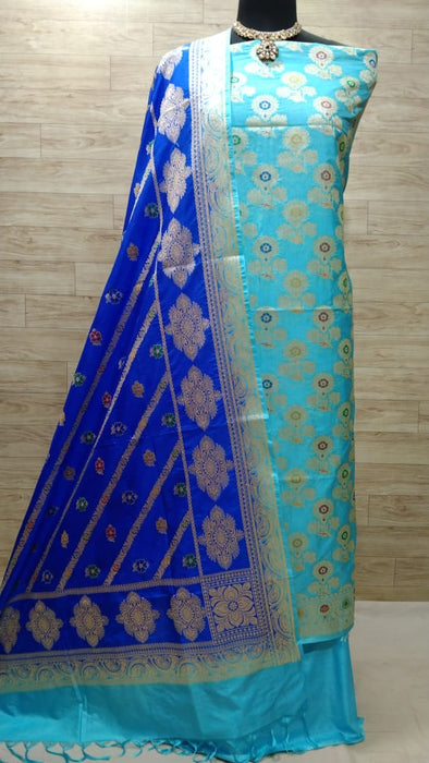 BANARASI SEMI KATAN SILK SUIT