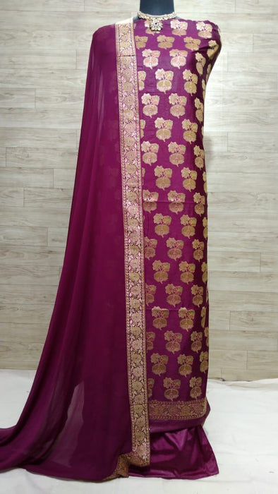 BANARASI SEMI SILK SUIT