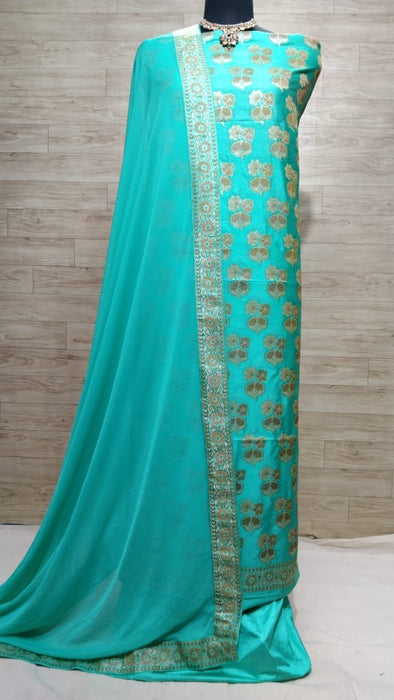 BANARASI SEMI SILK SUIT