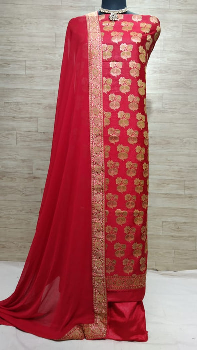 BANARASI SEMI SILK SUIT