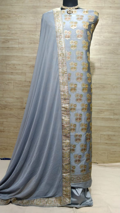 BANARASI SEMI SILK SUIT