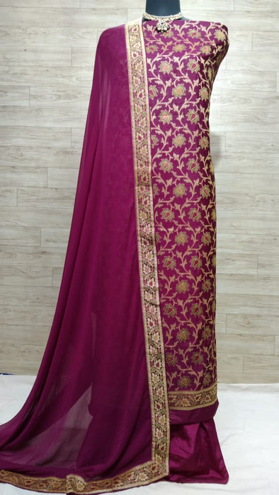 BANARASI SEMI SILK SUIT