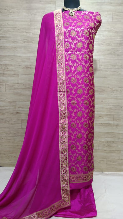 BANARASI SEMI SILK SUIT