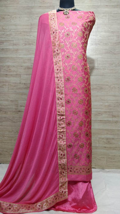 BANARASI SEMI SILK SUIT