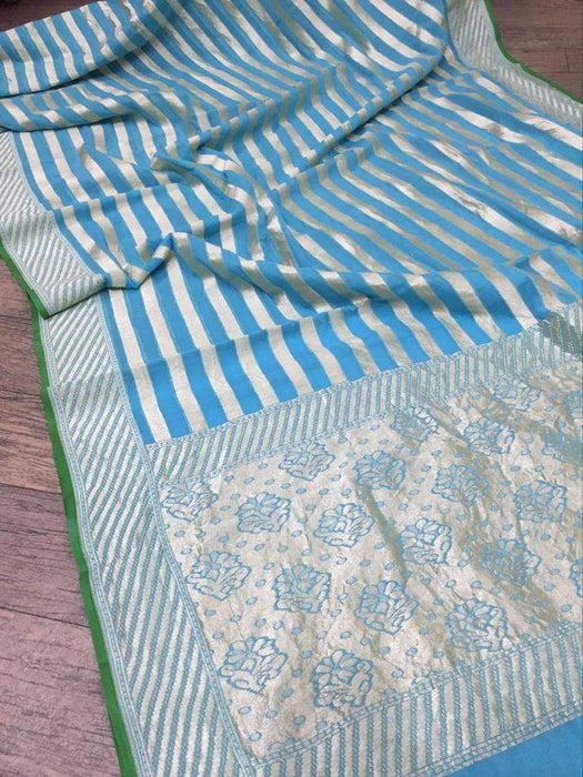 PURE HANDLOOM KHADDI GEORGUTTE SILK SAREE