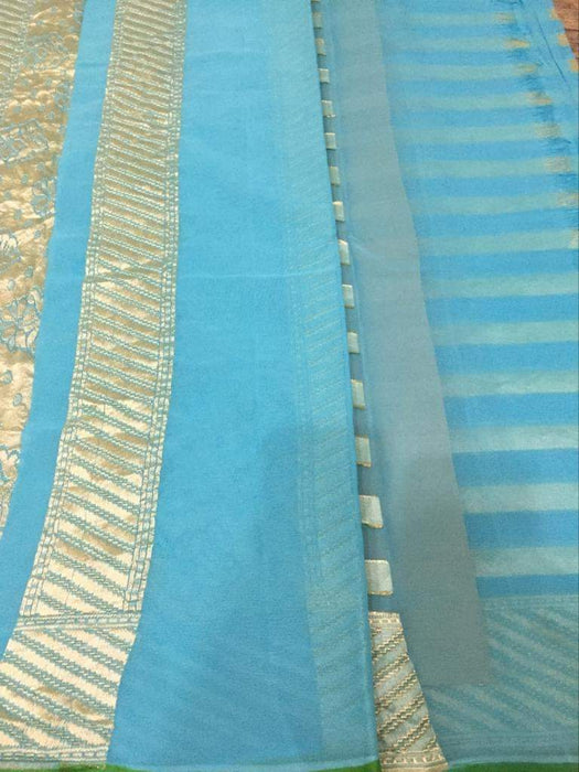 PURE HANDLOOM KHADDI GEORGUTTE SILK SAREE