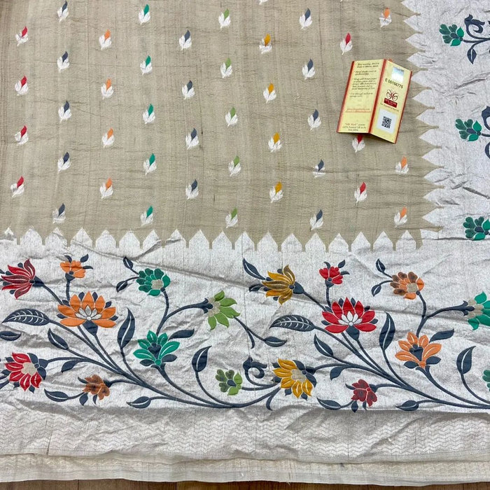 PURE HANDLOOM BANARASI TASSAR PAITHNI SAREE