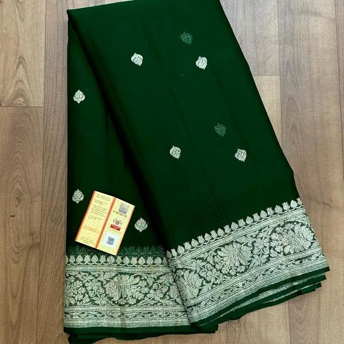 PURE HANDLOOM BANARASI KHADDI GEORGUTTE SAREE