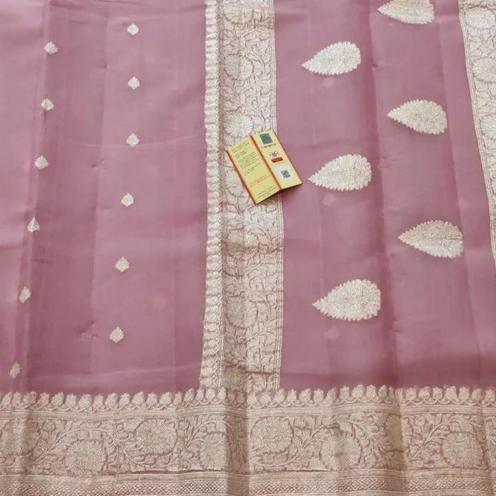 PURE HANDLOOM BANARASI KHADDI GEORGUTTE SAREE