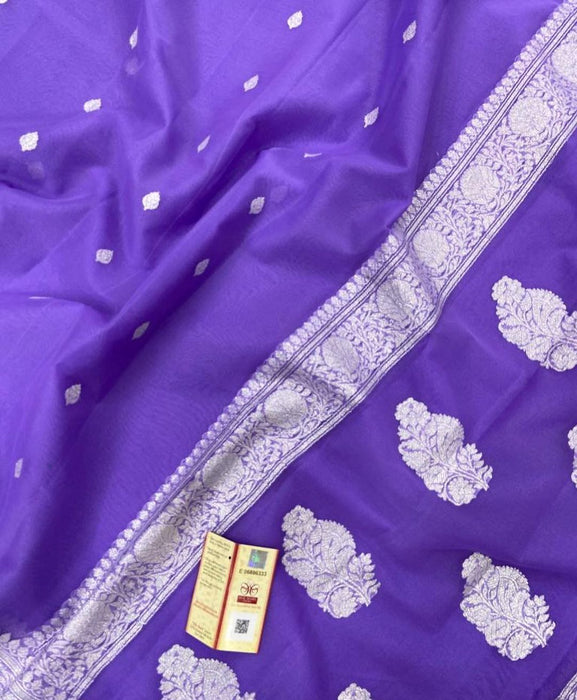 PURE HANDLOOM BANARASI KHADDI GEORGUTTE SAREE