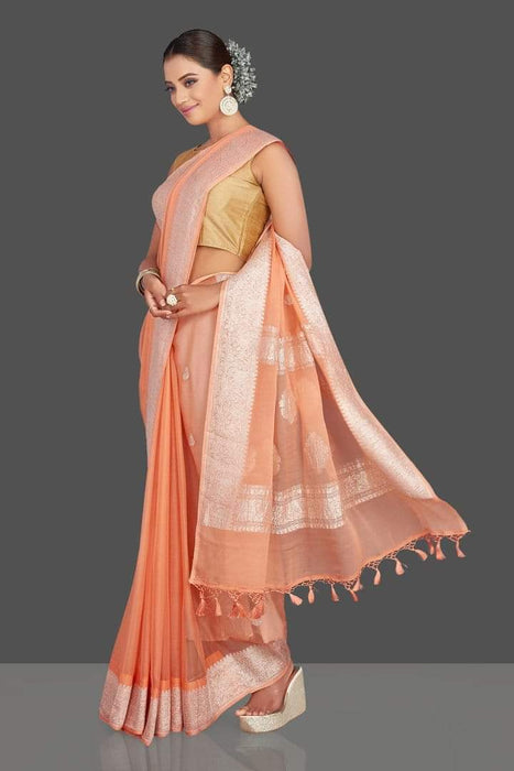 PURE HANDLOOM BANARASI KHADDI GEORGUTTE SAREE