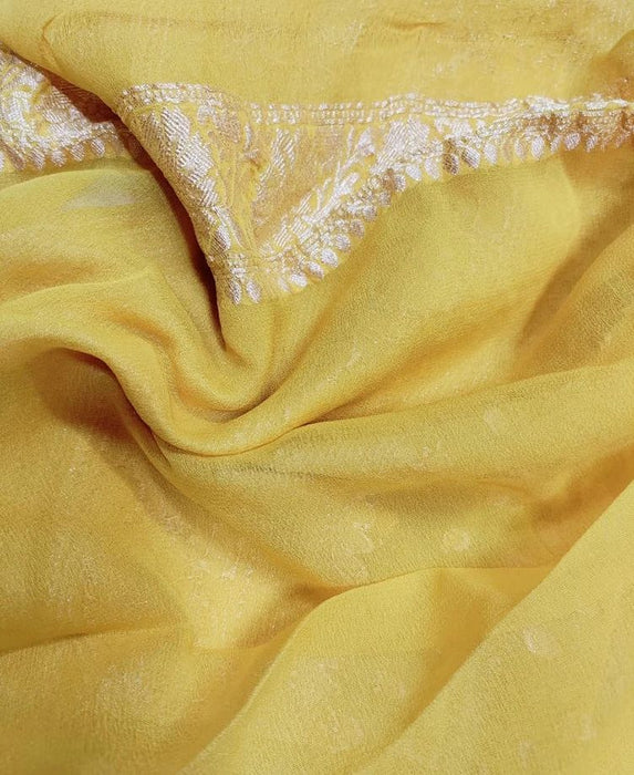 PURE HANDLOOM BANARASI KHADDI GEORGUTTE SAREE