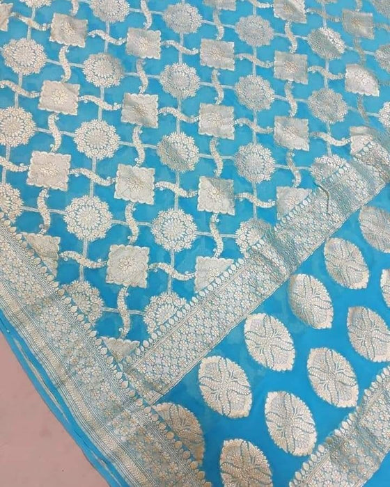 PURE HANDLOOM GEORGUTTE BANARASI SAREE