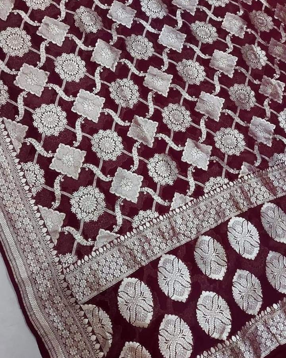 PURE HANDLOOM BANARASI GEORGUTTE SAREE