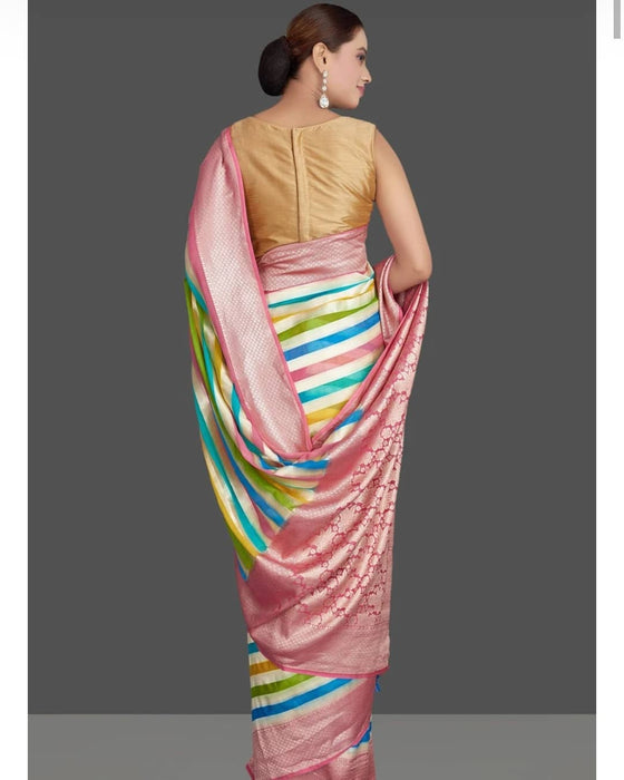 PURE BANARASI HANDLOOM GEORGUTTE SAREE