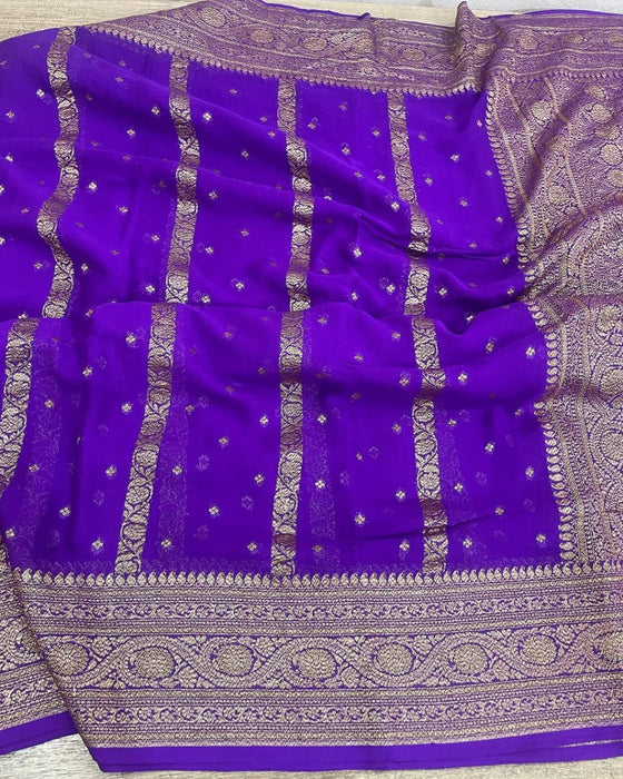 PURE HANDLOOM BANARASI GEORGUTTE SAREE