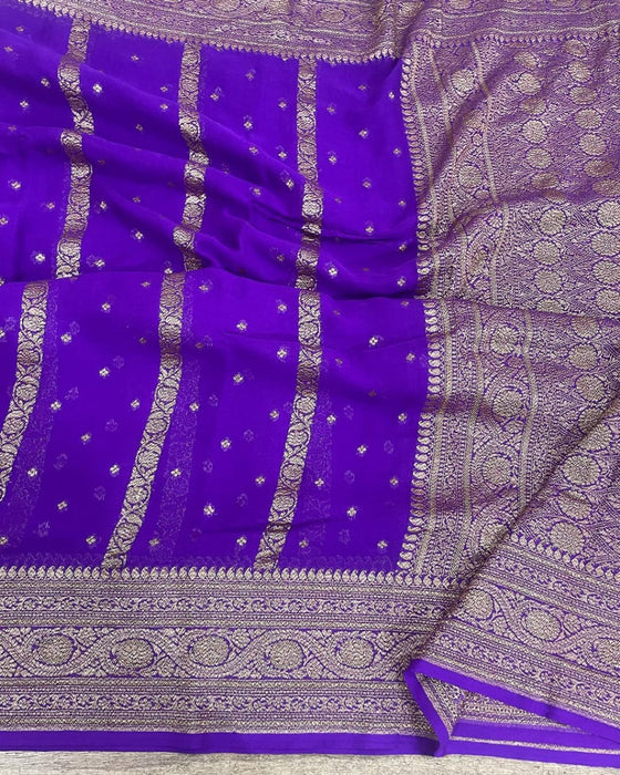 PURE HANDLOOM BANARASI GEORGUTTE SAREE