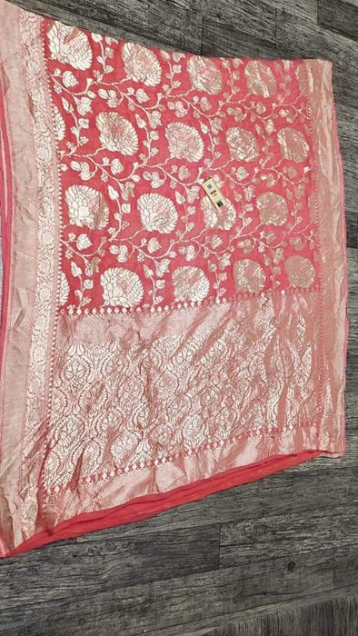 PURE HANDLOOM BANARASI KHADDI GEORGUTTE SAREE