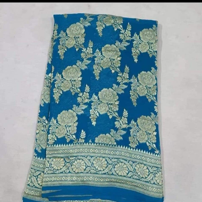 PURE HANDLOOM BANARASI GEORGUTTE SAREE