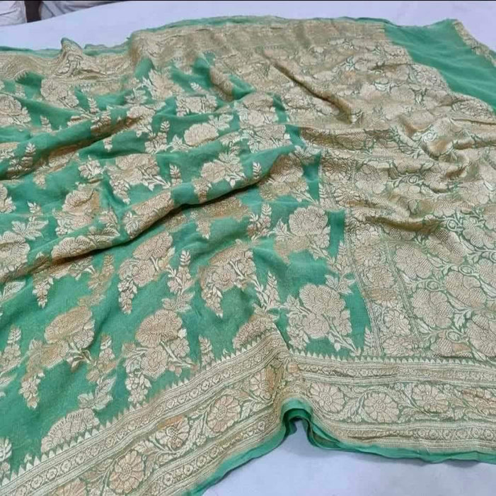 PURE HANDLOOM BANARASI GEORGUTTE SAREE