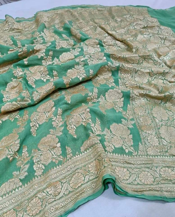 PURE HANDLOOM BANARASI GEORGUTTE SAREE