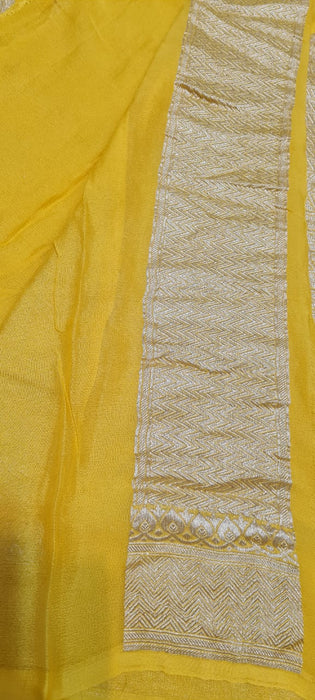 PURE HANDLOOM KHADDI GEORGUTTE SAREE