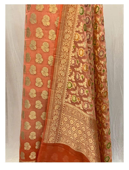 PURE HANDLOOM KHADDI GEORGUTTE SUIT