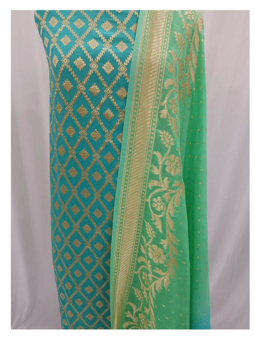 PURE HANDLOOM KHADDI GEORGUTTE SUIT