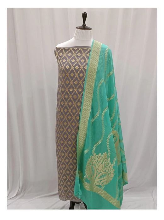 PURE HANDLOOM KHADDI GEORGUTTE SUIT